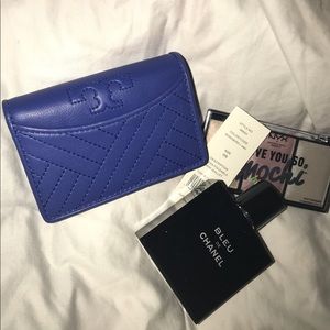NWT Tory Burch Alexa Foldable Mini Wallet Songbird